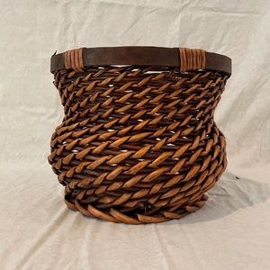 Basket- 8" Tall Small Woven Basket